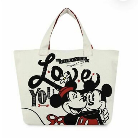 Disney Mickey and Minnie Mouse Tote Bag - Picture 2 of 11